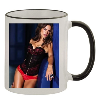 Alessandra Ambrosio 11oz Colored Rim & Handle Mug