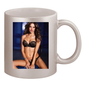 Alessandra Ambrosio 11oz Metallic Silver Mug