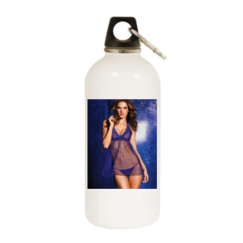 Alessandra Ambrosio White Water Bottle With Carabiner