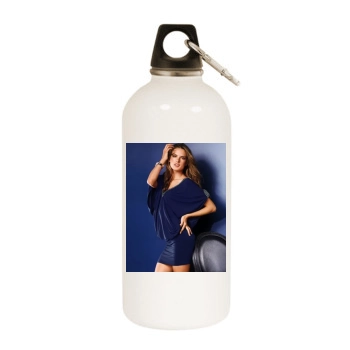 Alessandra Ambrosio White Water Bottle With Carabiner