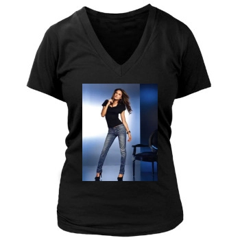 Alessandra Ambrosio Women's Deep V-Neck TShirt