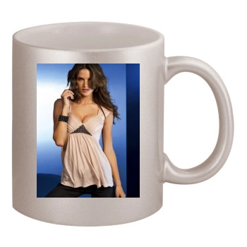 Alessandra Ambrosio 11oz Metallic Silver Mug