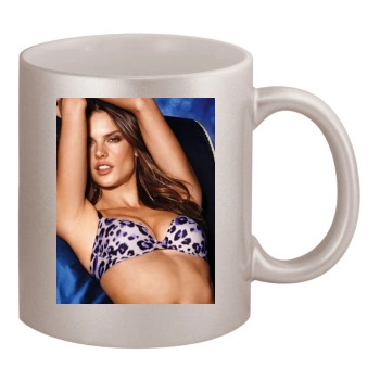 Alessandra Ambrosio 11oz Metallic Silver Mug