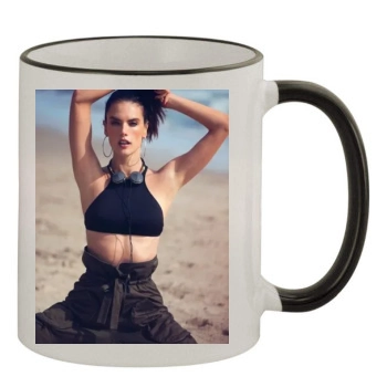 Alessandra Ambrosio 11oz Colored Rim & Handle Mug