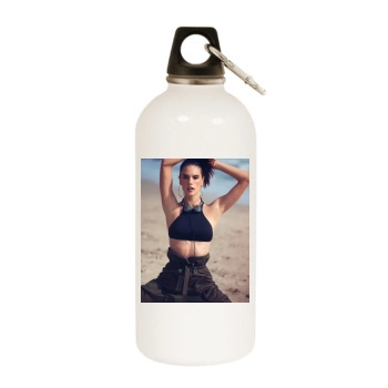 Alessandra Ambrosio White Water Bottle With Carabiner