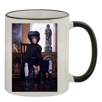 Alessandra Ambrosio 11oz Colored Rim & Handle Mug