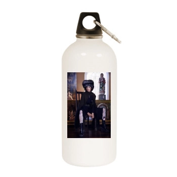 Alessandra Ambrosio White Water Bottle With Carabiner