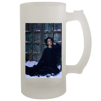 Alessandra Ambrosio 16oz Frosted Beer Stein