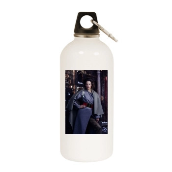 Alessandra Ambrosio White Water Bottle With Carabiner