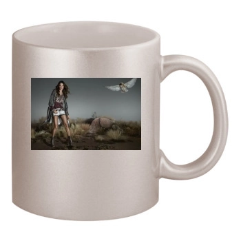 Alessandra Ambrosio 11oz Metallic Silver Mug