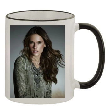 Alessandra Ambrosio 11oz Colored Rim & Handle Mug