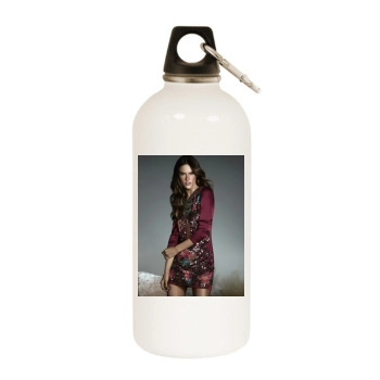 Alessandra Ambrosio White Water Bottle With Carabiner