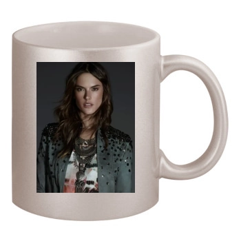 Alessandra Ambrosio 11oz Metallic Silver Mug