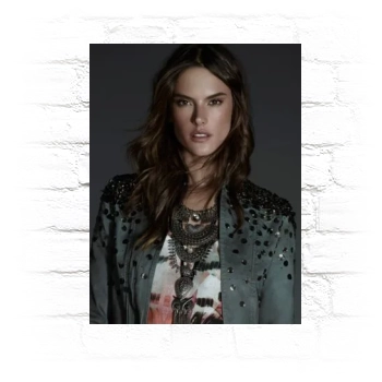 Alessandra Ambrosio Metal Wall Art