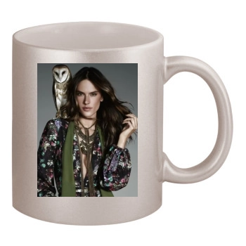 Alessandra Ambrosio 11oz Metallic Silver Mug