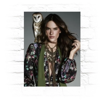 Alessandra Ambrosio Metal Wall Art