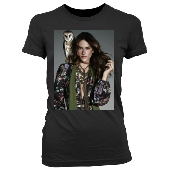 Alessandra Ambrosio Women's Junior Cut Crewneck T-Shirt