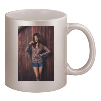 Alessandra Ambrosio 11oz Metallic Silver Mug