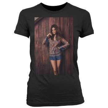 Alessandra Ambrosio Women's Junior Cut Crewneck T-Shirt