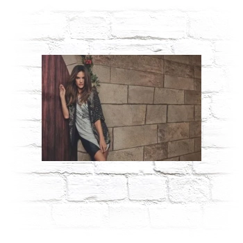 Alessandra Ambrosio Metal Wall Art