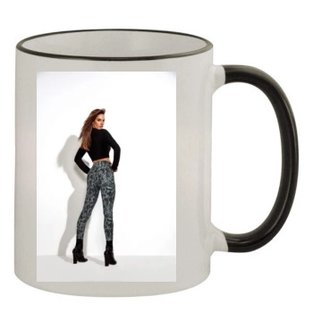 Alessandra Ambrosio 11oz Colored Rim & Handle Mug