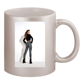 Alessandra Ambrosio 11oz Metallic Silver Mug