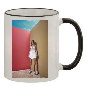 Alessandra Ambrosio 11oz Colored Rim & Handle Mug