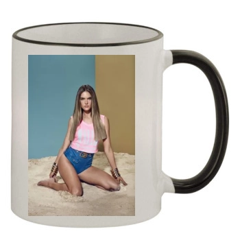 Alessandra Ambrosio 11oz Colored Rim & Handle Mug