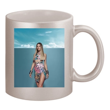 Alessandra Ambrosio 11oz Metallic Silver Mug