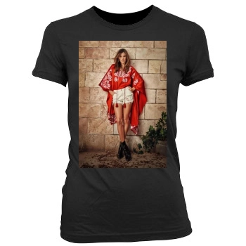 Alessandra Ambrosio Women's Junior Cut Crewneck T-Shirt