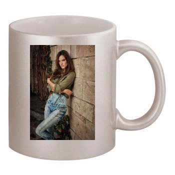 Alessandra Ambrosio 11oz Metallic Silver Mug