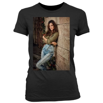 Alessandra Ambrosio Women's Junior Cut Crewneck T-Shirt