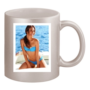 Alessandra Ambrosio 11oz Metallic Silver Mug