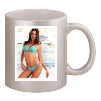 Alessandra Ambrosio 11oz Metallic Silver Mug