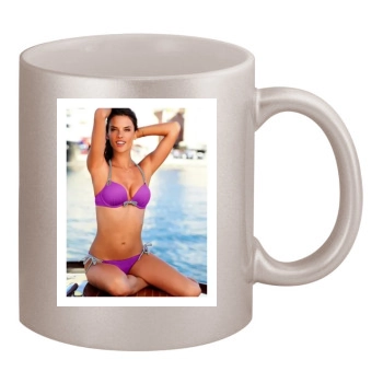 Alessandra Ambrosio 11oz Metallic Silver Mug