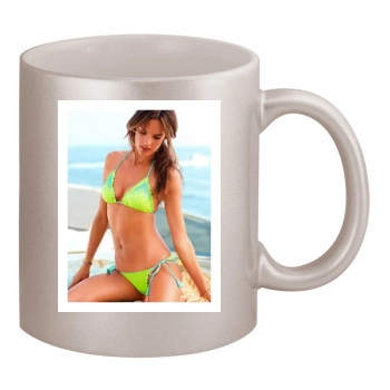 Alessandra Ambrosio 11oz Metallic Silver Mug