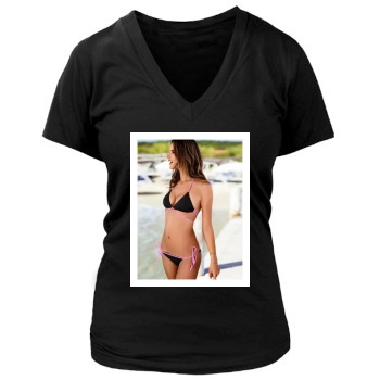 Alessandra Ambrosio Women's Deep V-Neck TShirt