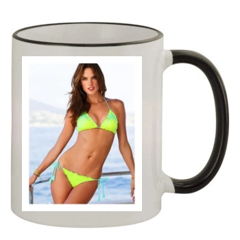 Alessandra Ambrosio 11oz Colored Rim & Handle Mug