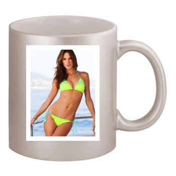 Alessandra Ambrosio 11oz Metallic Silver Mug