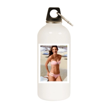 Alessandra Ambrosio White Water Bottle With Carabiner