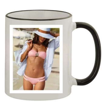 Alessandra Ambrosio 11oz Colored Rim & Handle Mug