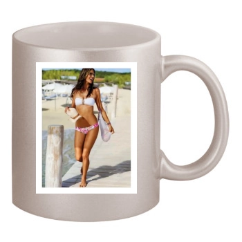 Alessandra Ambrosio 11oz Metallic Silver Mug