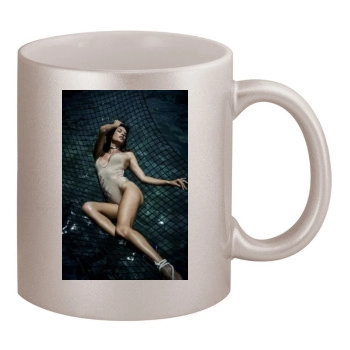 Alessandra Ambrosio 11oz Metallic Silver Mug