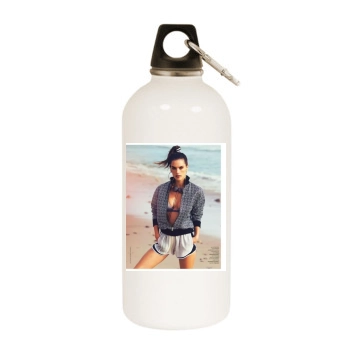 Alessandra Ambrosio White Water Bottle With Carabiner