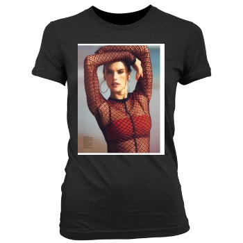 Alessandra Ambrosio Women's Junior Cut Crewneck T-Shirt