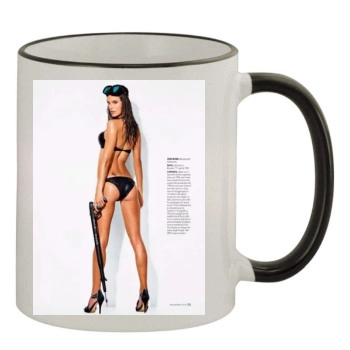 Alessandra Ambrosio 11oz Colored Rim & Handle Mug