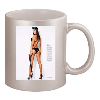 Alessandra Ambrosio 11oz Metallic Silver Mug