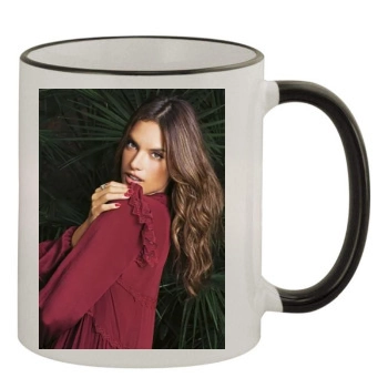 Alessandra Ambrosio 11oz Colored Rim & Handle Mug