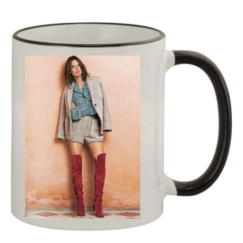 Alessandra Ambrosio 11oz Colored Rim & Handle Mug