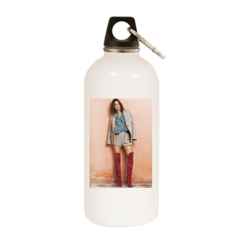 Alessandra Ambrosio White Water Bottle With Carabiner